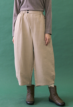 [訂購製造] Moonyun絎縫圍式褲子