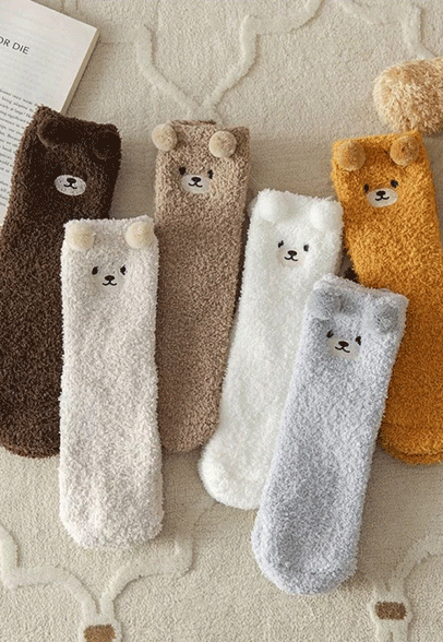 小熊睡眠襪子套裝